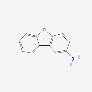 Chemical structure of 2-Dibenzofuranamine
