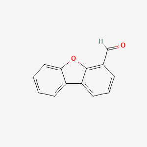 Chemical structure of 4-Dibenzofurancarboxaldehyde