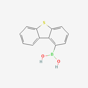 Chemical structure of Dibenzothiophene-1-boronic acid
