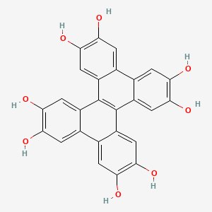 Chemical structure of Dibenzo[g,p]chrysen-2,3,6,7,10,11,14,15-octaol