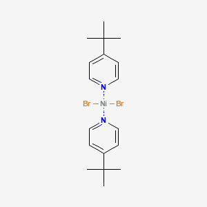 Chemical structure of Dibromobis(t-Bu pyridine)nickel