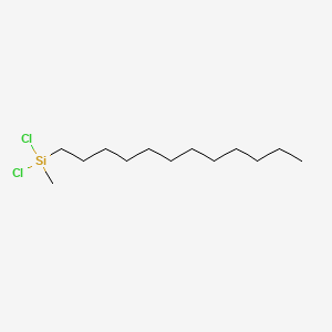 Chemical structure of Silane, dichlorododecylmethyl-