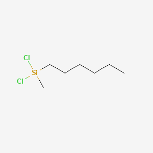 Chemical structure of Hexylmethyldichlorosilane