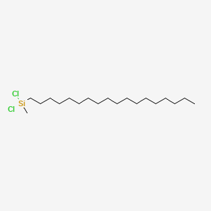 Chemical structure of Silane, dichloromethyloctadecyl-