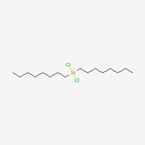Chemical structure of Dichlorodioctylsilane