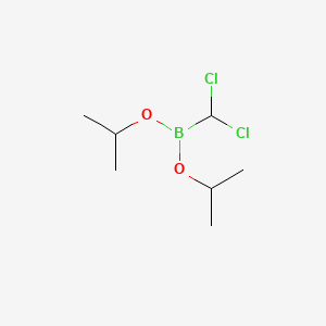 Chemical structure of Dichloromethyldiisopropoxyborane