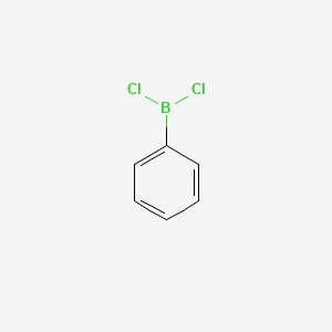 Chemical structure of Dichlorophenylborane