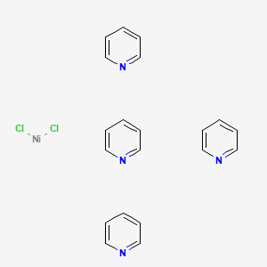 Chemical structure of Dichlorotetrakis(pyridine)nickel