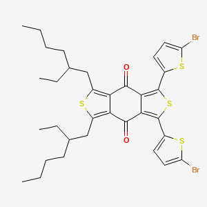 Chemical structure of Dieh-benzodithiophene-dione-2th-2br