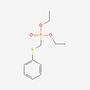 Chemical structure of Diethyl phenylthiomethylphosphonate