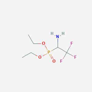 Chemical structure of Diethyl (1-amino-2,2,2-trifluoroethyl)phosphonate
