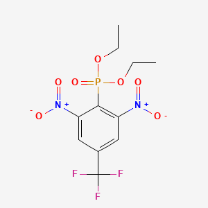 Chemical structure of Diethyl (2,6-dinitro-4-(trifluoromethyl)phenyl)phosphonate
