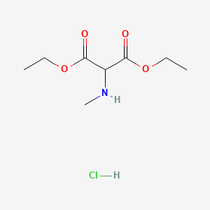 Chemical structure of Diethyl 2-(methylamino)malonate hydrochloride