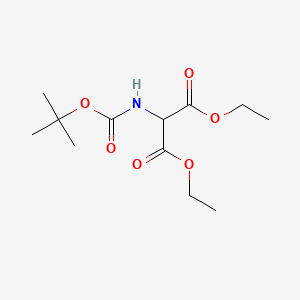 Chemical structure of Diethyl 2-(tert-Butoxycarbonylamino)malonate