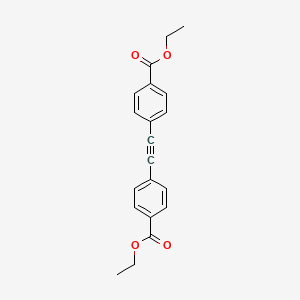 Chemical structure of Diethyl 4,4-(ethyne-1,2-diyl)dibenzoate