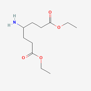 Chemical structure of Diethyl 4-aminoheptanedioate