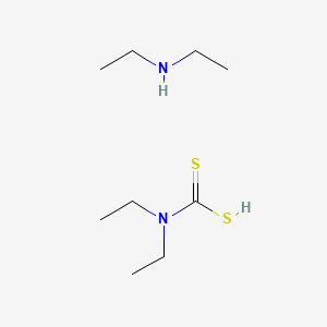 Chemical structure of Diethylammonium diethyldithiocarbamate