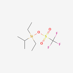 Chemical structure of Diethylisopropylsilyl Trifluoromethanesulfonate