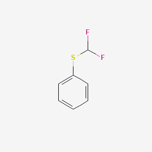 Chemical structure of Difluoromethylsulfanylbenzene