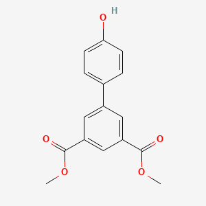 Chemical structure of Dimethyl 4'-hydroxy-[1,1'-biphenyl]-3,5-dicarboxylate