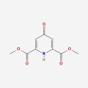 Chemical structure of Dimethyl 4-oxo-1,4-dihydropyridine-2,6-dicarboxylate