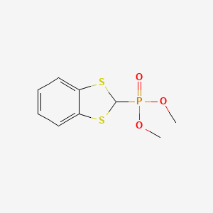 Chemical structure of Dimethyl 1,3-Benzodithiol-2-ylphosphonate