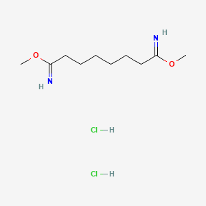 Chemical structure of Dimethyl suberimidate dihydrochloride