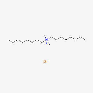 Chemical structure of Dimethyldioctylammonium Bromide