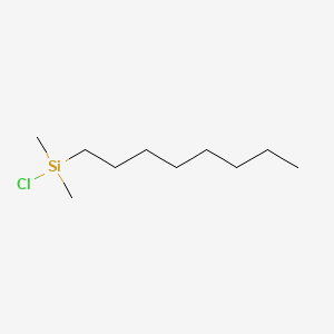 Chemical structure of Chlorodimethyloctylsilane