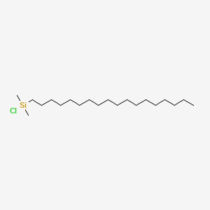 Chemical structure of Dimethyloctadecylchlorosilane