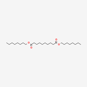 Chemical structure of Di-n-octyl sebacate