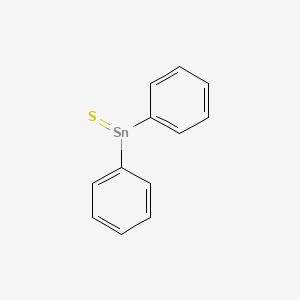 Chemical structure of Diphenylthioxostannane
