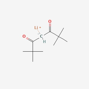 Chemical structure of Dipivaloylmethane lithium