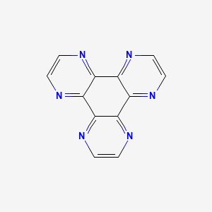 Chemical structure of 1,4,5,8,9,12-Hexaazatriphenylene
