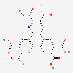 Chemical structure of Dipyrazino[2,3-f:2',3'-h]quinoxalinehexacarboxylic acid