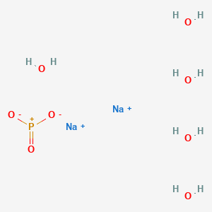Chemical structure of Disodium phosphite pentahydrate