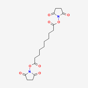 Chemical structure of Disuccinimidyl sebacate