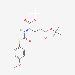 Chemical structure of Di-tert-butyl (((4-methoxyphenyl)thio)carbonyl)-L-glutamate