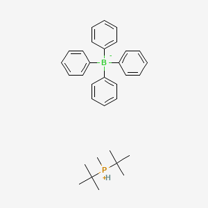 Chemical structure of Di-tert-butylmethylphosphonium Tetraphenylborate