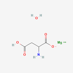 Chemical structure of DL-Aspartic acid hemimagnesium salt