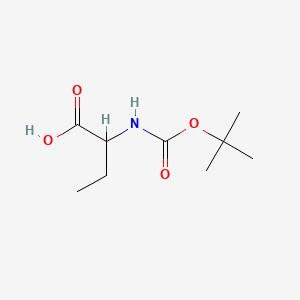 Chemical structure of DL-Boc-Aminobutyric acid