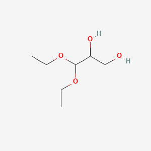 Chemical structure of 3,3-Diethoxy-1,2-propanediol