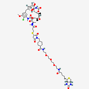 Chemical structure of DM1-MCC-PEG3-biotin