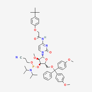 Chemical structure of DMT-2'O-Methyl-rC(tac) Phosphoramidite