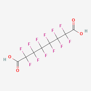 Chemical structure of Dodecafluorosuberic acid