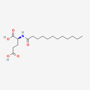 Chemical structure of Lauroyl Glutamic Acid