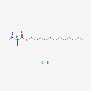 Chemical structure of Dodecyl 2-(dimethylamino)propanoate hydrochloride