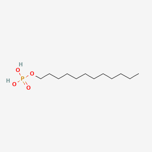 Chemical structure of Dodecylphosphate