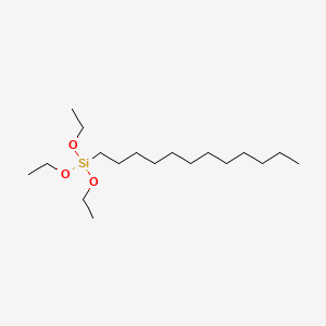 Chemical structure of dodecyltriethoxysilane