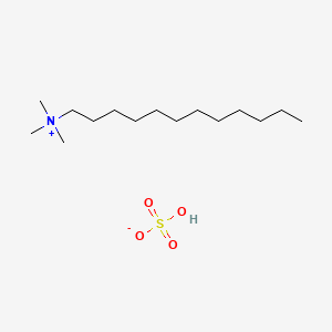 Chemical structure of Dodecyltrimethylammonium hydrogen sulfate